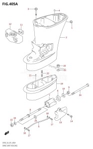 DF40 From 04001F-780001 (E01)  2007 drawing DRIVE SHAFT HOUSING