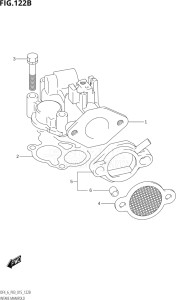 00602F-510001 (2005) 6hp P03-U.S.A (DF6) DF6 drawing INTAKE MANIFOLD (DF6:P03)