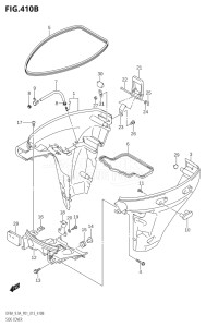 00994F-310001 (2013) 9.9hp P01-Gen. Export 1 (DF9.9A  DF9.9AR) DF9.9A drawing SIDE COVER (DF8AR:P01)