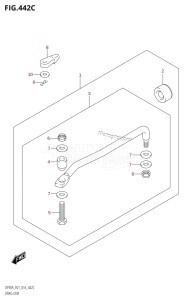 DF80A From 08002F-610001 (E01 E40)  2016 drawing DRAG LINK (DF70ATH:E01)