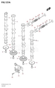 DF250 From 25005F-140001 (E40)  2021 drawing CAMSHAFT (020,021)