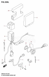 DF40A From 04003F-810001 (E01)  2018 drawing PTT SWITCH /​ ENGINE CONTROL UNIT (DF60AVT:E40,DF60AVTH:E40)