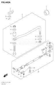 11503Z-710001 (2017) 115hp E11 E40-Gen. Export 1-and 2 (DF115AZ) DF115AZ drawing DRAG LINK