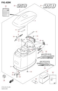 DF200 From 20002F-610001 (E03)  2016 drawing ENGINE COVER (DF250T:E03)