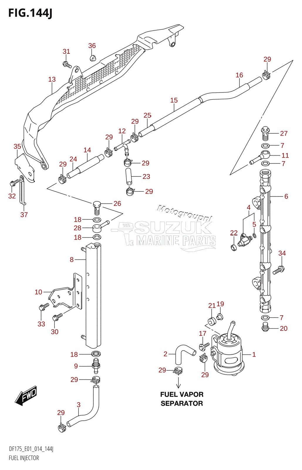 FUEL INJECTOR (DF175T:E01)