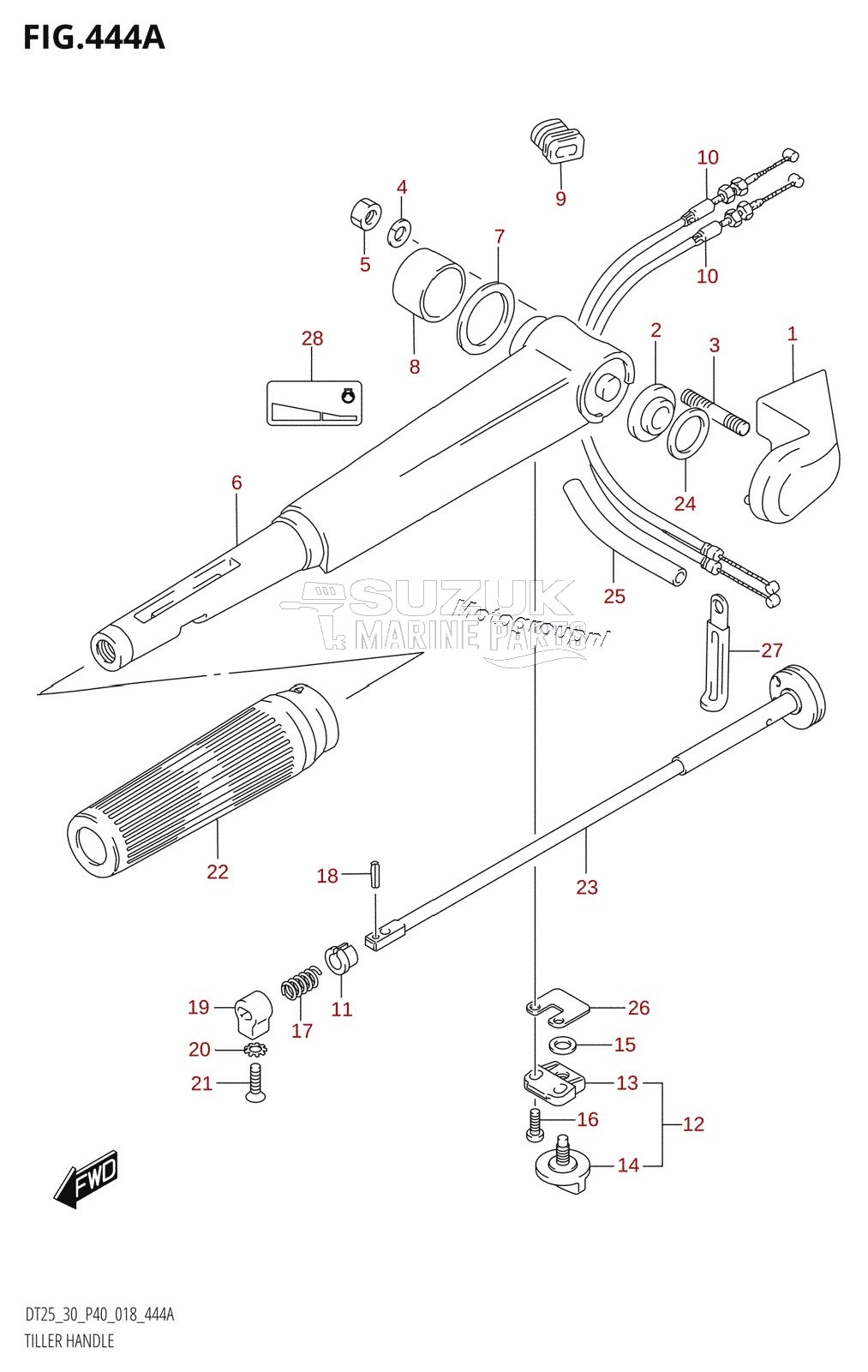 TILLER HANDLE (DT25K)