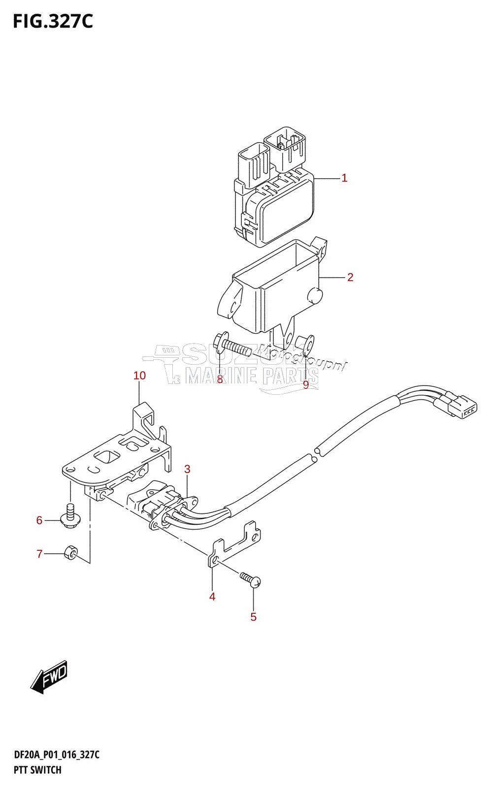 PTT SWITCH (DF15ATH:P01)