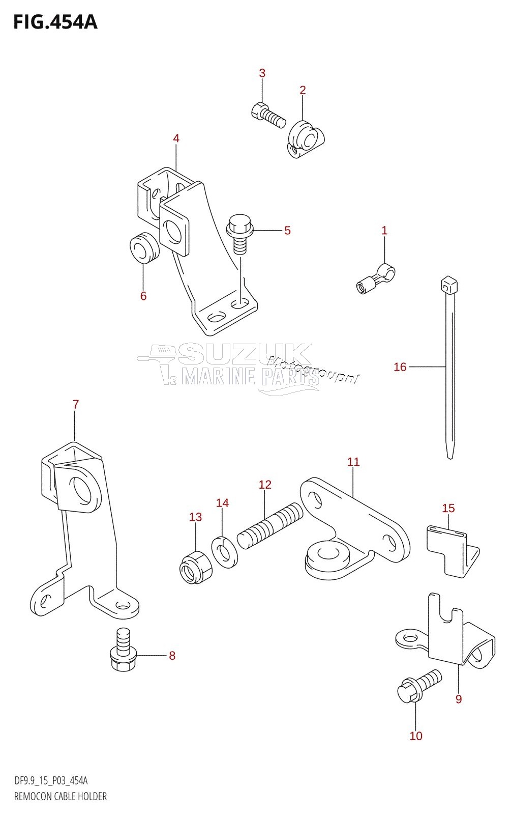 REMOCON CABLE HOLDER (DF9.9R)