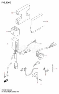 DF50A From 05003F-210001 (E01)  2012 drawing PTT SWITCH /​ ENGINE CONTROL UNIT (DF60A:E40)