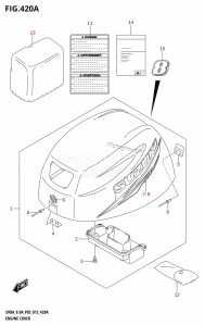 DF9.9A From 00994F-610001 (P01)  2016 drawing ENGINE COVER (DF8A:P03)