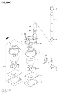 DF225T From 22503F-210001 (E03)  2012 drawing WATER PUMP (DF225Z:E03)