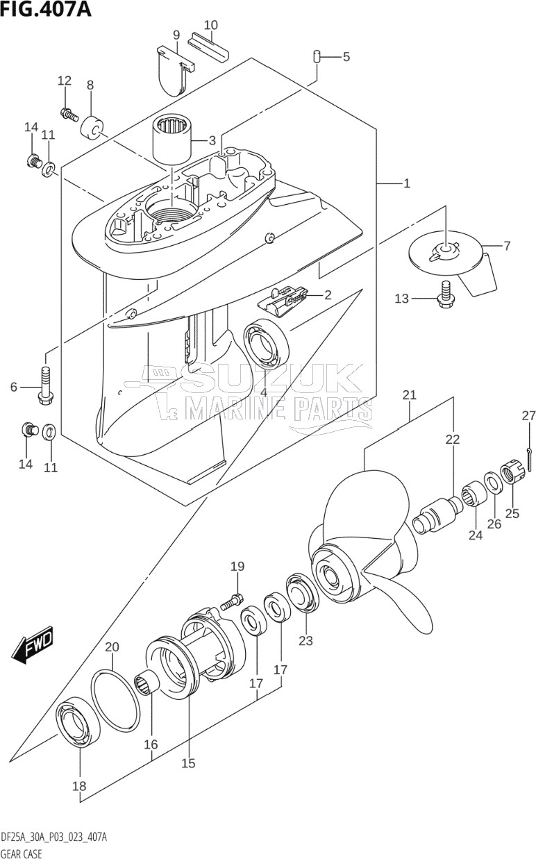 GEAR CASE (DF25A)