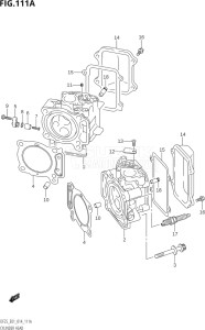 02503F-410001 (2014) 25hp E01-Gen. Export 1 (DF25  DF25A  DF25AT  DF25ATH  DF25Q  DF25R) DF25 drawing CYLINDER HEAD