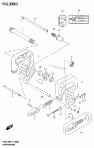 DF9.9B From 00995F-510001 (P01)  2015 drawing CLAMP BRACKET (DF20A:P01)