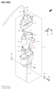 DF80A From 08002F-310001 (E40)  2013 drawing FUEL VAPOR SEPARATOR (DF70ATH:E01)