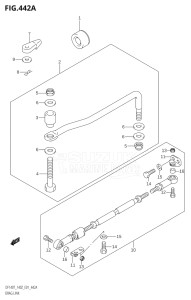 14001Z-421001 (2004) 140hp E01-Gen. Export 1 (DF140ZK4) DF140 drawing DRAG LINK