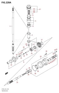 DF300Z From 30001Z-880001 (E03)  2008 drawing TRANSMISSION (DF300T)