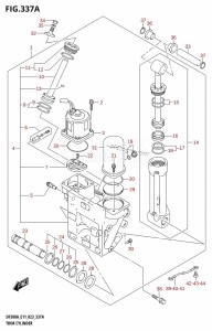 DF250A From 25003P-040001 (E01 E03 E40)  2020 drawing TRIM CYLINDER (X-TRANSOM,XX-TRANSOM)