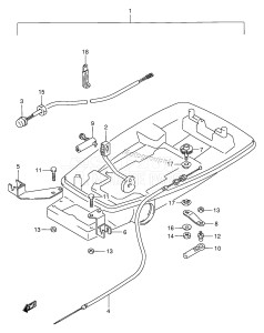 DT4 From 00402-231001 ()  1992 drawing OPTIONAL : REMOTE CONTROL PARTS (DT4 /​ DT5Y)