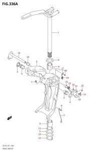 DF225T From 22503F-010001 (E01 E40)  2010 drawing SWIVEL BRACKET (X-TRANSOM,XX-TRANSOM)