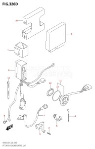 04003F-040001 (2020) 40hp E01-Gen. Export 1 (DF40A  DF40AQH  DF40ATH) DF40A drawing PTT SWITCH / ENGINE CONTROL UNIT (DF50A:E01,DF50ATH:E01)