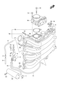 DF 150AP drawing Intake Manifold/Throttle Body