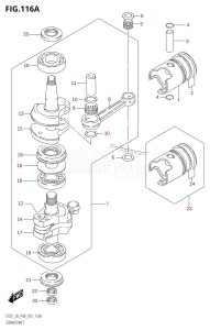 DT30 From 03005-510001 ()  2015 drawing CRANKSHAFT (DT25K:P36)