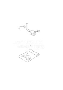 Outboard DF 9.9B drawing Remote Cable Electric Starter