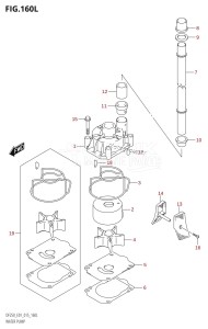 DF225T From 22503F-510001 (E01 E40)  2015 drawing WATER PUMP (DF250Z:E01)