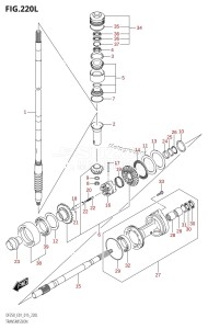 DF250 From 25003F-510001 (E01 E40)  2015 drawing TRANSMISSION (DF250Z:E01)