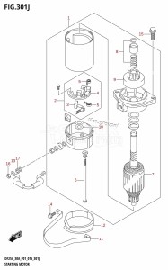 DF30A From 03003F-610001 (P01 P40)  2016 drawing STARTING MOTOR (DF30AQ:P01)