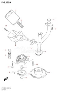 DF115BZ From 11506Z-240001 (E11 E40)  2022 drawing OIL PUMP