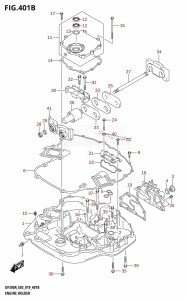 DF250AP From 25003P-910001 (E03)  2019 drawing ENGINE HOLDER (DF300A)