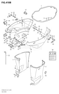 20003Z-710001 (2017) 200hp E01 E40-Gen. Export 1 - Costa Rica (DF200AZ) DF200AZ drawing SIDE COVER (DF200AT:E40)