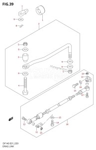 DF140 From 14001F-980001 (E01 E40)  2009 drawing DRAG LINK