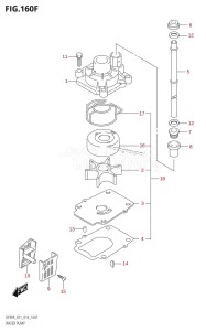 DF80A From 08002F-610001 (E01 E40)  2016 drawing WATER PUMP (DF80A:E40)