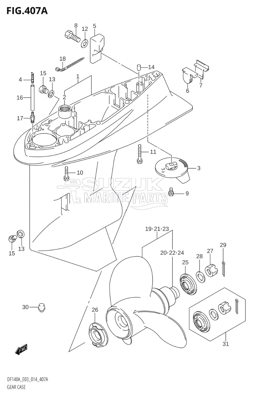 GEAR CASE (DF100AT:E03)