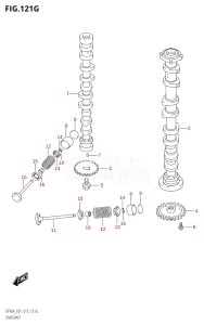 09003F-510001 (2005) 90hp E01 E40-Gen. Export 1 - Costa Rica (DF90A  DF90ATH) DF90A drawing CAMSHAFT (DF90A:E01)