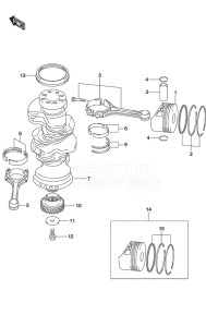 DF 250 drawing Crankshaft