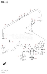 DF175ZG From 17502Z-610001 (E01 E40)  2016 drawing FUEL PUMP (DF175T:E01)