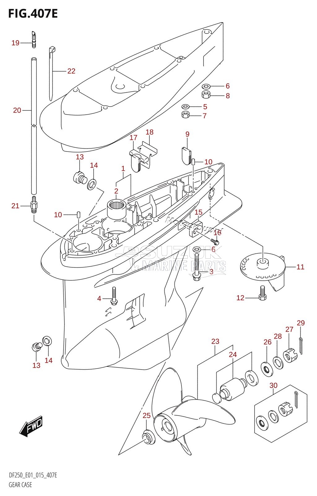 GEAR CASE (DF225T:E01)