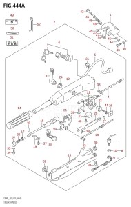 DF40 From 04001F-880001 (E03)  2008 drawing TILLER HANDLE (DF40QH,DF50QH)