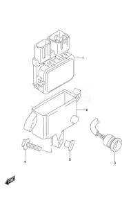 Outboard DF 20A drawing PTT Switch Remote Control w/Power Tilt