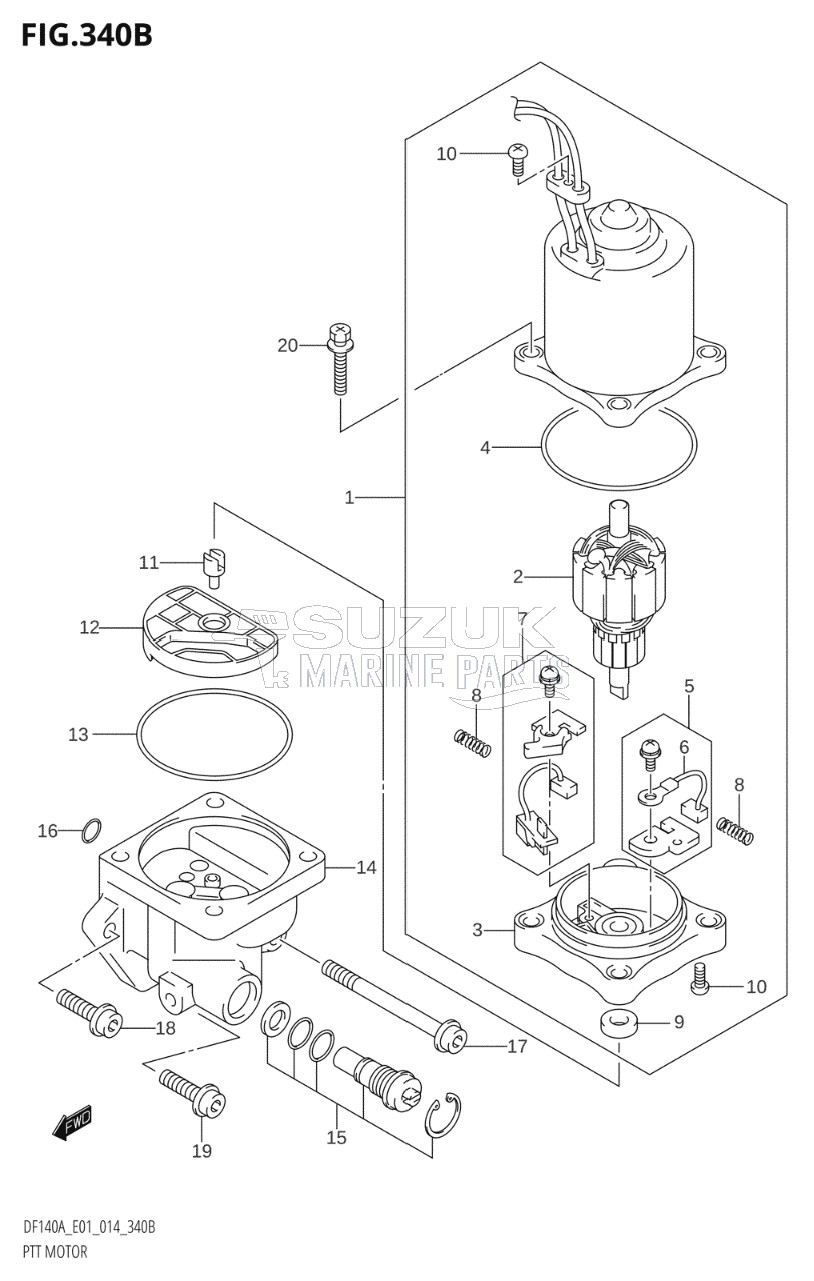 PTT MOTOR (DF100AT:E40)