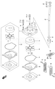 Outboard DF 60A drawing Water Pump