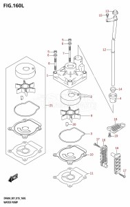 DF60A From 06002F-510001 (E01 E40)  2015 drawing WATER PUMP (DF60ATH:E01)