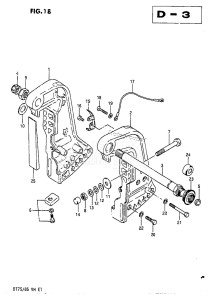 DT85 From 8501-614766 ()  1986 drawing CLAMP BRACKET