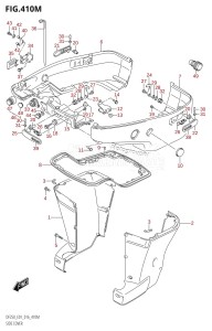 DF225Z From 22503Z-610001 (E01 E40)  2016 drawing SIDE COVER (DF250Z:E40)