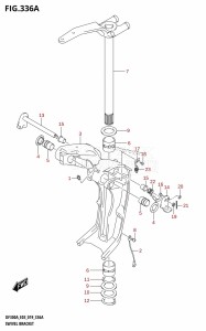 DF250AP From 25003P-910001 (E03)  2019 drawing SWIVEL BRACKET (X-TRANSOM,XX-TRANSOM)