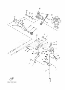 F70AETL drawing THROTTLE-CONTROL